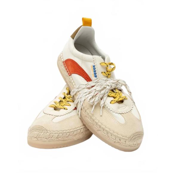 NEW ONCEPT women's st tropez espadrille sneaker in ivory moon - Picture 4 of 5
